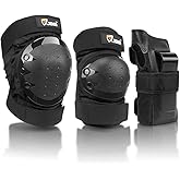 JBM Adult &amp; Kids Knee Pads Elbow Pads and Wrist Guards for Inline Skating, Roller Skating, Skateboarding, Scootering