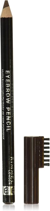 Rimmel Professional Eyebrow Dark Brown Pencil with Brush - Long Wear