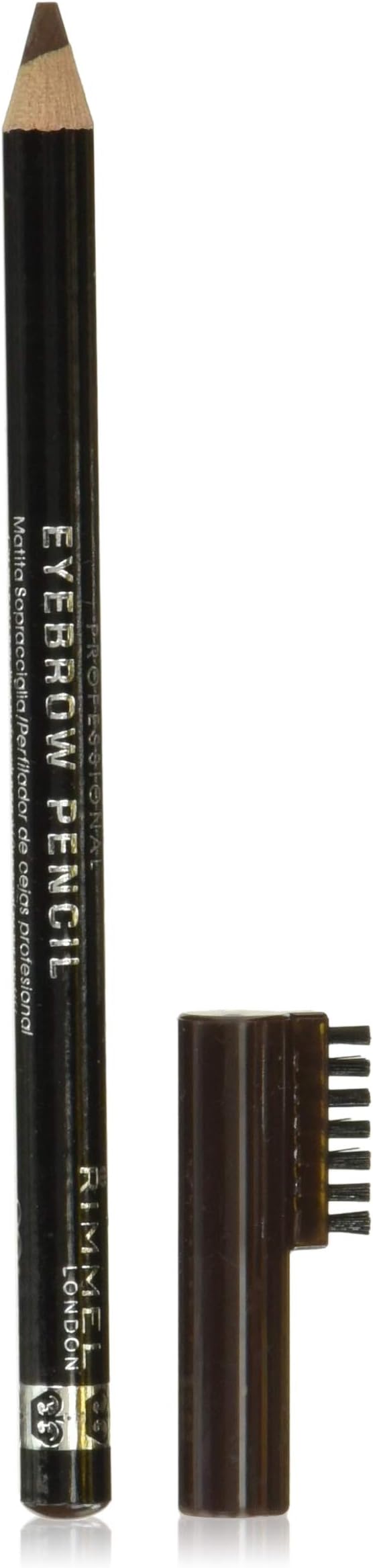 Rimmel Professional Eyebrow Dark Brown Pencil with Brush - Long Wear
