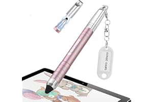 GLOVION Stylus Pen for ipad, Easy Grip Kids Stylus Pens for iPhone IPad Air Capacitive Touch Screen Stylus for Kid Student Drawing Writing, Stylist Pen for Chromebook Android Fire Edition Tablet - Rose Gold