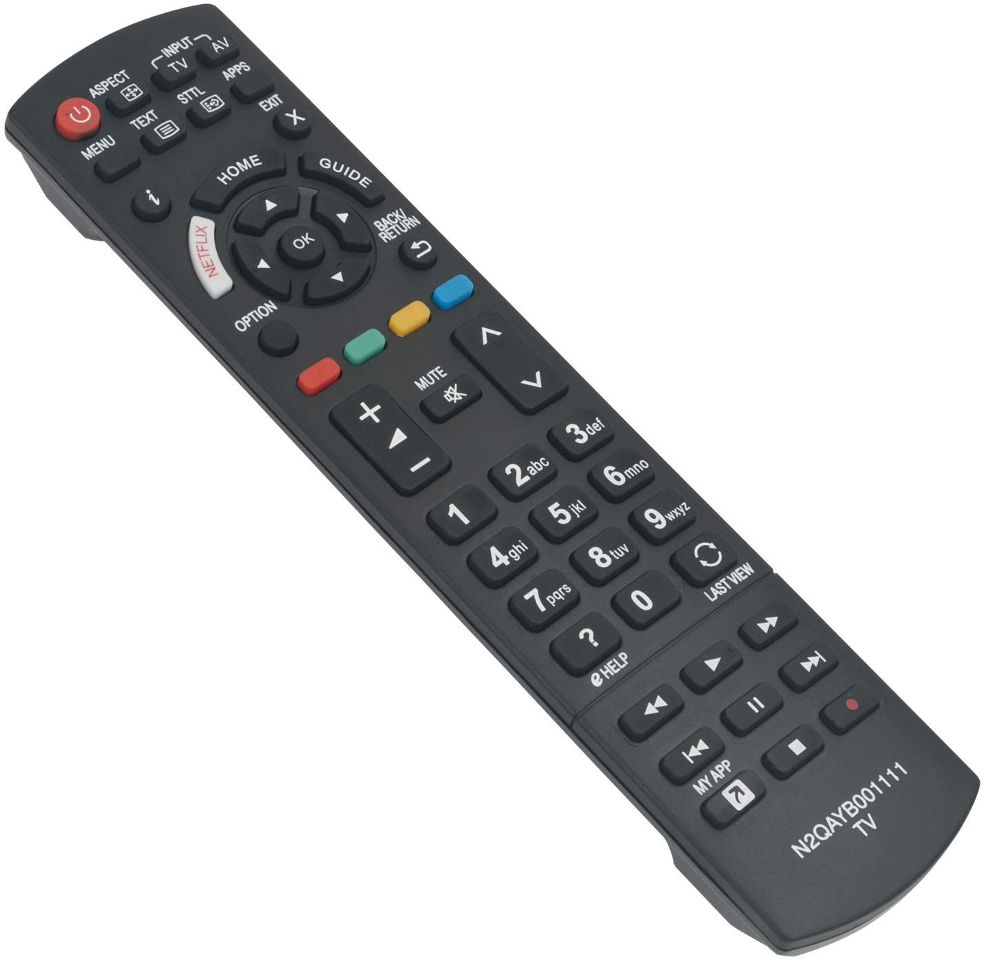 ALLIMITY Remote Control N2QAYB001111 Replaced for Panasonic Viera TV TX-40EX600B TX-49EX580B TX-49EX600B TX-49EX603E TX-49EX620E TX-49EX633E TX-49EXW584 TX-55EX600E TX-55EX633E TX-55EXW584
