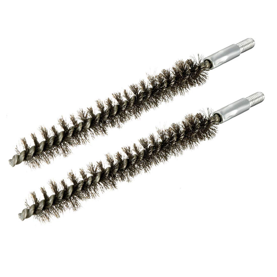 sourcing map M6 Stainless Steel Wire Pipe Tube Sweep Cleaning Chimney Brush 15mm Diameter 2pcs