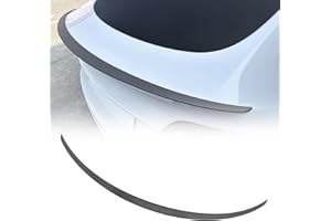 Rongxu Auto Spoiler Fit for Tesla Model Y 2020-2024, Upgraded Version Rear Trunk Lip Sporty Appearance Tesla Model Y Accessories Trunk Spoiler, ABS Matte Carbon Fiber