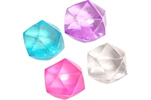 FAUKAIT 1pcs Big 2.45 Random Color Stress Cube Masonry Ice Squishy Stress Balls-Malt Sugar Ball-Sensory Fidget Toy for Your Best Mellow and Chill - Square Shape Hand Exercise Balls- Age 3 to Adult