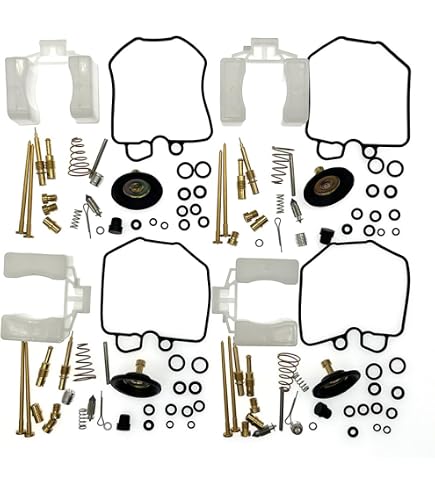 4X Carburetor Repair Kit For Honda CB750K 1979-1982 - Includes Jets, Needles, Gaskets, Float Valves & O-Rings