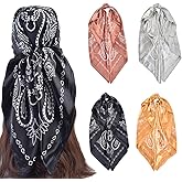 upeilxd 35” Hair Scarf for Women Satin Hair Scarves Silk Bandanas Scarf Headscarf Hair Wrapping and Sleeping