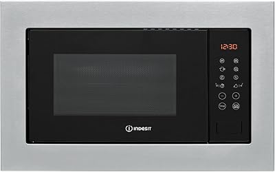 Indesit 25L 900W Built In Microwave Oven with Grill - Stainless Steel