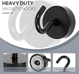 Neosmuk 40lb Magnetic Hooks with Steel Tube Pack of 6 view 6