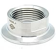QiiMii Sanitary Female Threaded Pipe Fitting to 1.5 Inch Tri Clamp (OD 50.5mm Ferrule) (Pipe Size: 1" NPT)