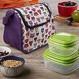 Fit & Fresh Morgan Insulated Kids Lunch Bag Kit with Reusable Containers