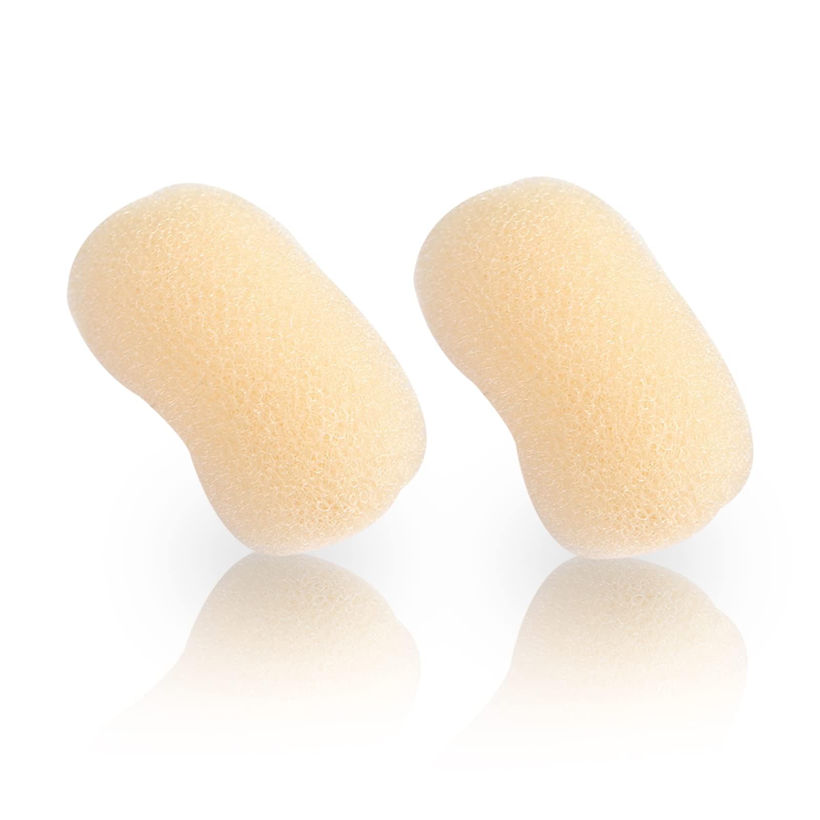 2Pcs Hair Padding for Updos, Bump It Up Volume Inserts, Invisible Hair Bump Pads & Clips for Voluminous Bun, Ponytail, DIY Hairstyles (Beige)