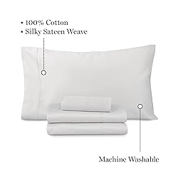 MARTHA STEWART 100% Cotton Queen Sheet Set - 4