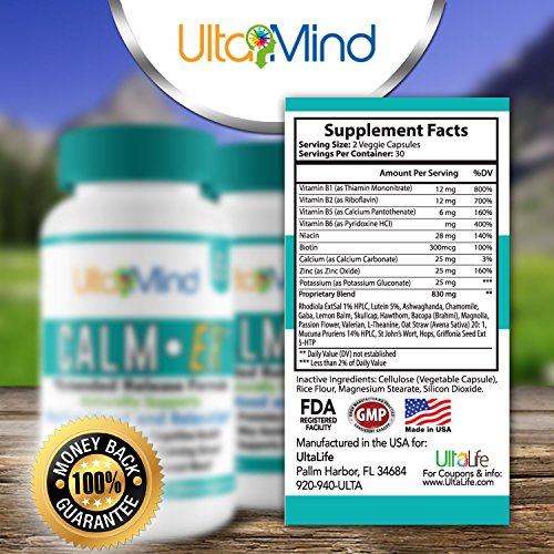 CalmER Anxiety Supplement Extended Release Stress Relief w Fast
