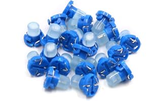uxcell 20Pcs T4.2 Blue LED Dashboard Panel Gauge Light Lamp Bulb for Car Interior