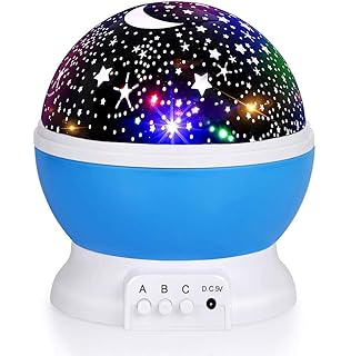 star fly star & moon rotating projector