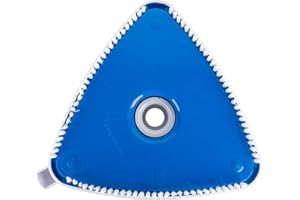 Canamax Solid Triangular Vacuum Head with Nylon Bristles - for 1-1/4in or 1-1/2in Vacuum Hose - Compatible with Inground & Above Ground Pools & Spas Floors, Walls, and Corners - Vinyl Liners Safe