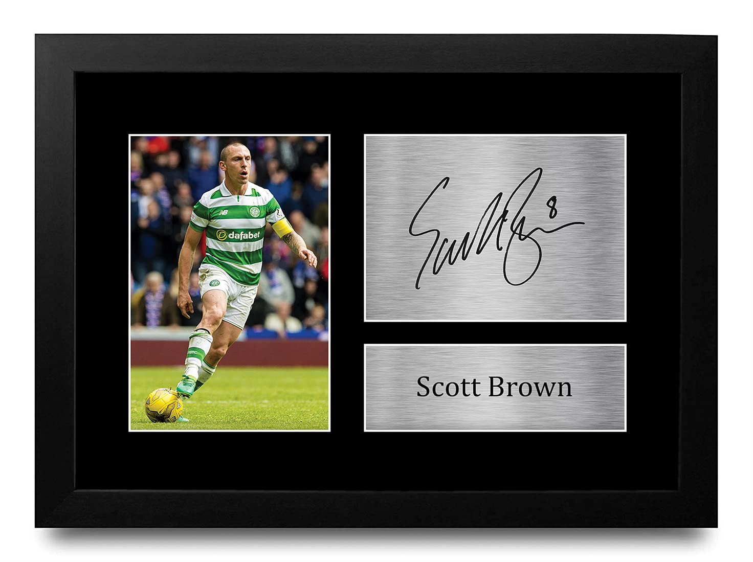 HWC Trading FR Scott Brown Gift Signed FRAMED A4 Printed Autograph Celtic Gifts Print Photo Picture Display — image 1
