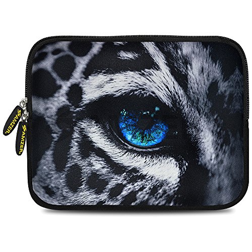 Amzer 7.0-7.75 Inches Designer Neoprene Sleeve Case for iPad/Tablet/e-Reader and Notebooks, Wild Cat Eye (AMZ5248077)
