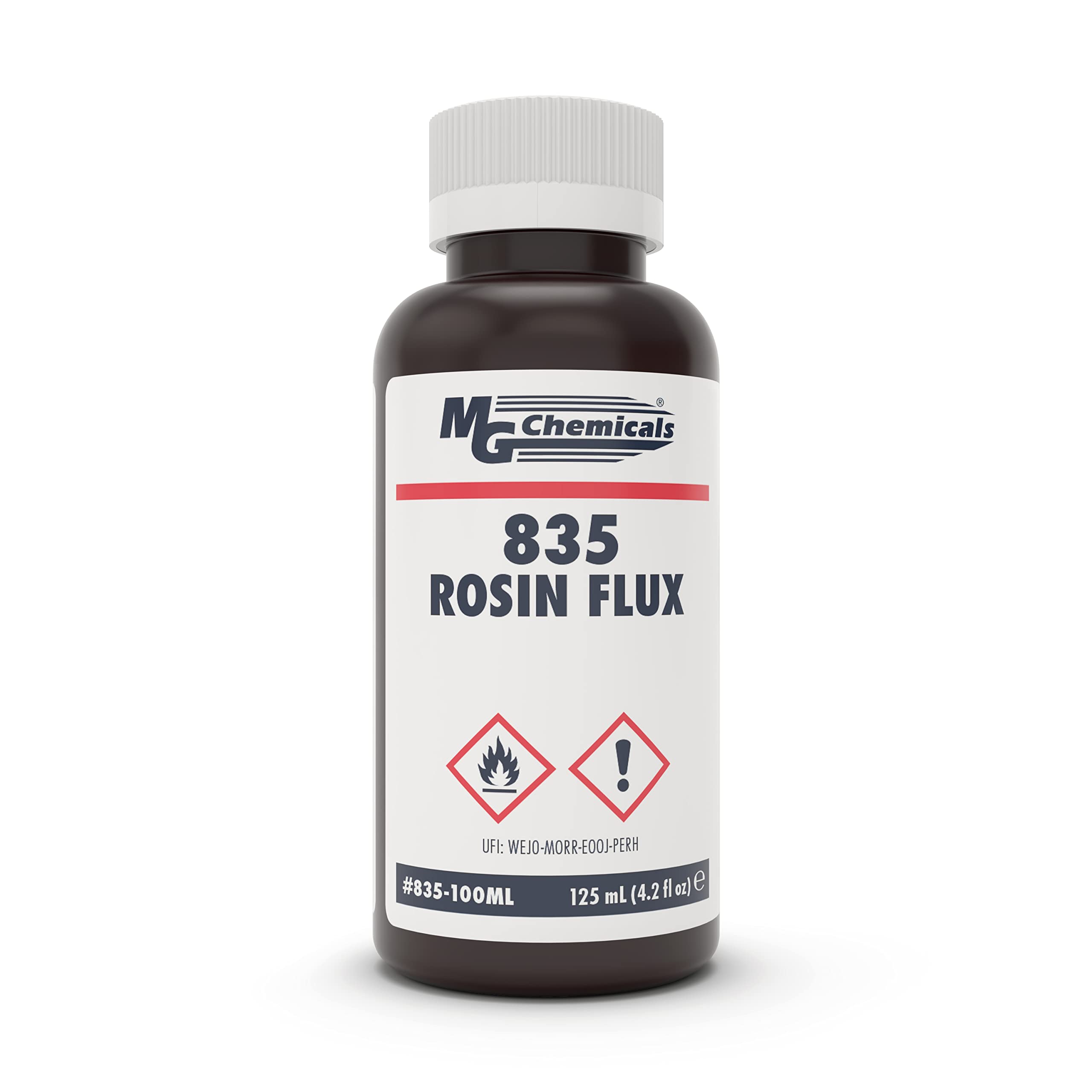 MG Chemicals 835-100ML Liquid Rosin Flux, Non Corrosive and Non Conductive residue, 125 ml Bottle
