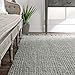 nuLOOM 2x8 Daniela Jute Tassel Hand Woven Area Rug, Grey, Solid Chunky Farmhouse Design, Natural Fiber, For Bedroom, Dining Room, Living Room, Hallway, Office, Entryway