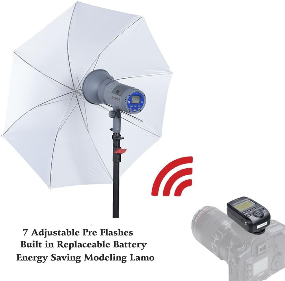 VISICO VISION 5 400Ws TTL for SONY CAMERAS HSS Outdoor Studio Flash Strobe with 2.4G System & Wireless 818TX Trigger, 500 Flash Li-ion Battery Bowens S-Fit + 12 Month Extended Warranty Card (3 Yrs) - Image 5