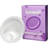 IUSWELL Menstrual Disc Alternative to Tampons | Organic 100% Medical-Grade Silicone | Leak-Free, Reusable & FSA Eligible Feminine Product | Hypoallergenic, BPA-Free, with Sterilizer & Travel Pouch (L)