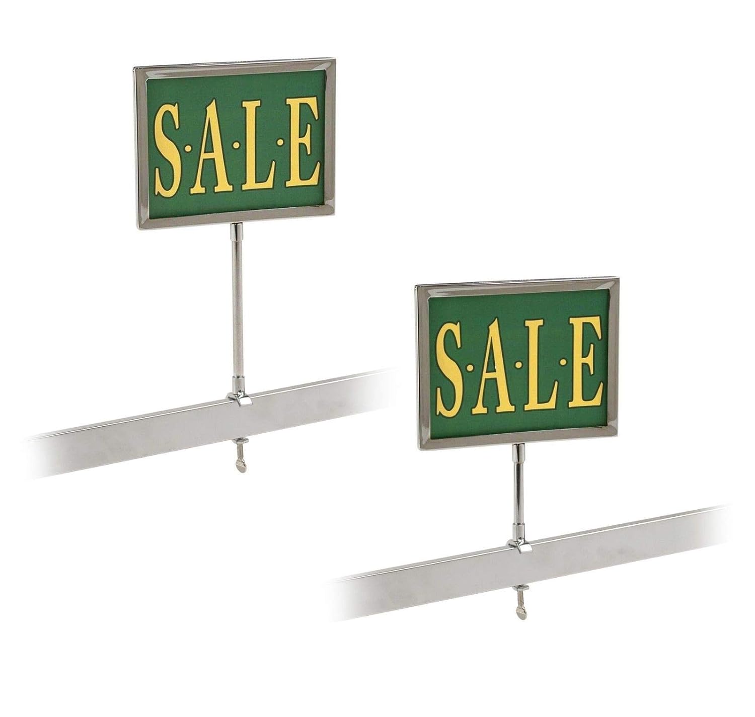 Universal Clamp On Frame Sign Holder for Retail Tube Racks, 5" x 7