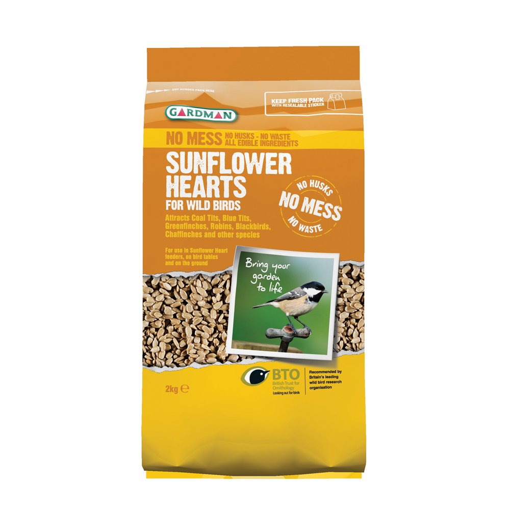 Gardman Sunflower Hearts for Wild Birds, 1 kg