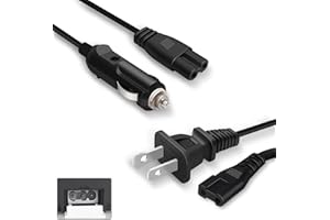 ANDVON Type B for Electric Lunch Box Only Compatible with 3 Power Jack Food Heater,110V Flat Angle for Home Use/24V V-Type for Car Use,Not Universal,Check Lunchbox Plug Type Before Purchase