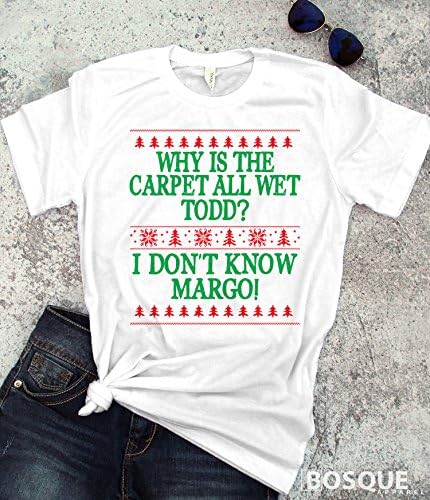 Christmas National Lampoons inspired T-Shirt / Adult T-shirt Top Tee design Todd and Margo quote - Ink Printed