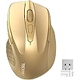 TECKNET Wireless Mouse, 2.4G Ergonomic Optical Mouse, Computer Mouse for Laptop, PC, Computer, Chromebook, Notebook, 6 Buttons, 24 Months Battery Life, 4000 DPI, 6 Adjustment Levels