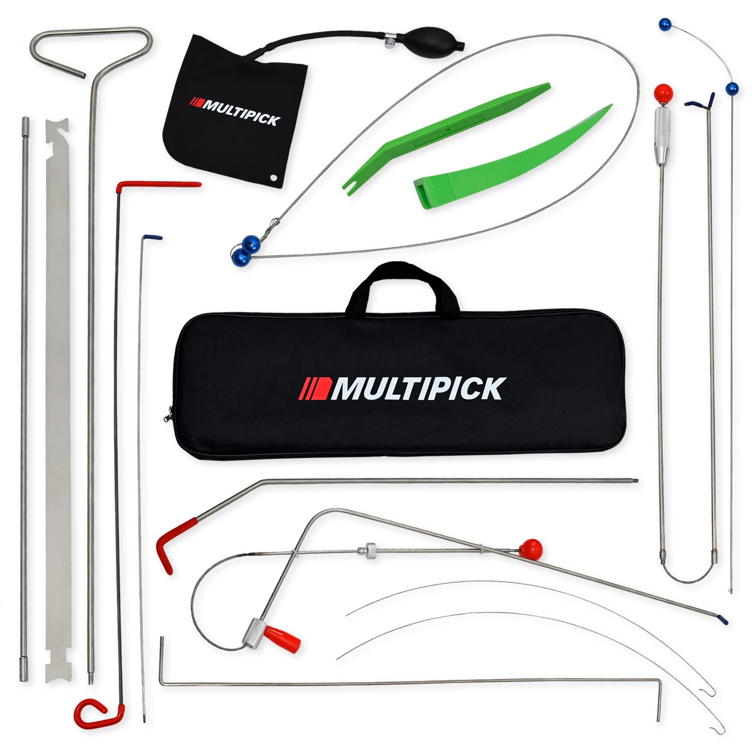 Multipick KFZ Öffnungsset Profi – Hebelwerkzeug Auto & Profi Autowerkzeug – Zierleistenkeile & Car Tools zur Fahrzeugöffnung – Auto Werkzeugset - KFZ Öffner