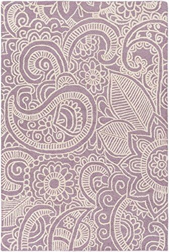 RugPal Contemporary Rectangle Area Rug 8'x10' in Lilac Color From Zealand Collection