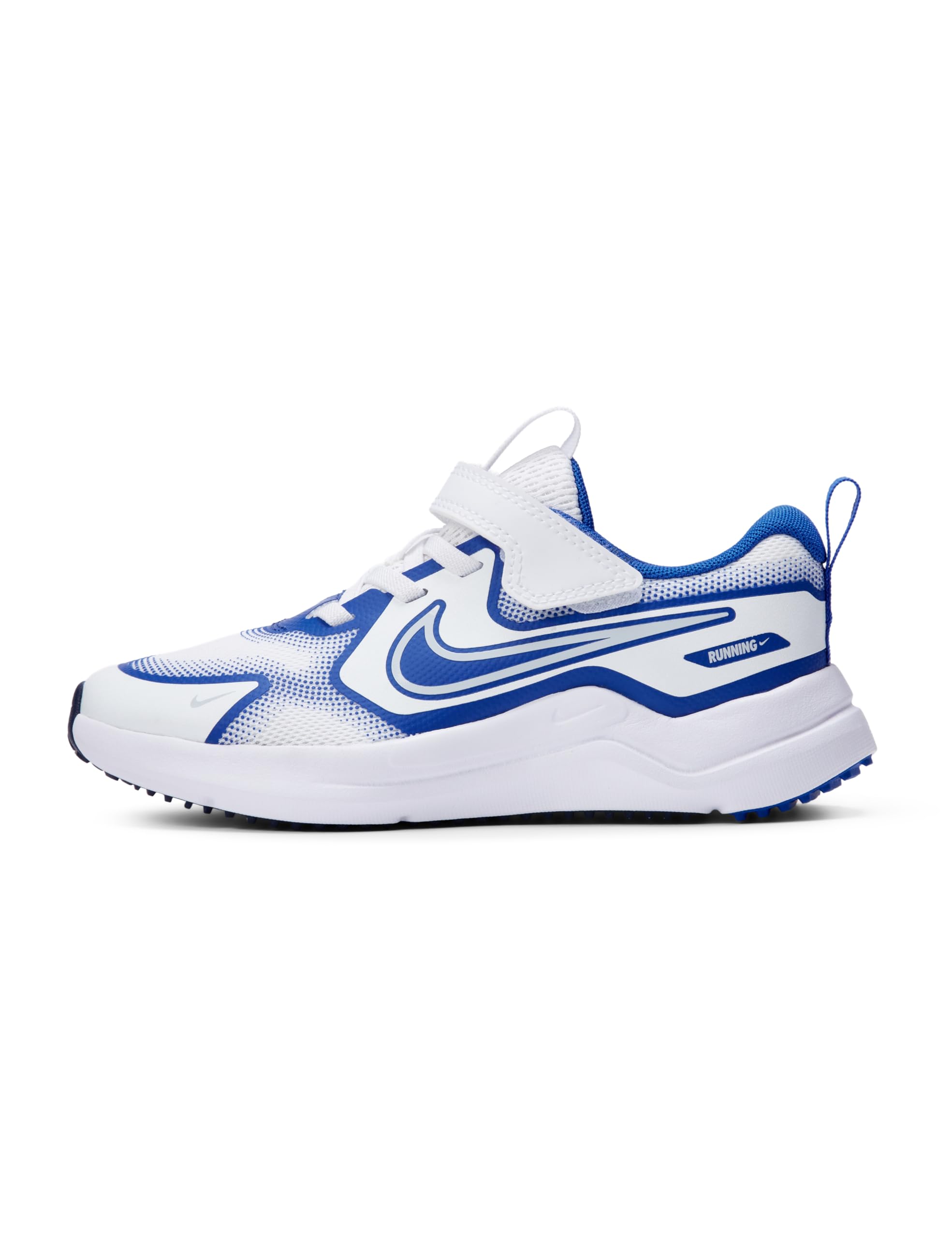Nike Little Kid's Cosmic Runner Road Running Shoes White/Vast Grey-Game Royal-Midnight Navy, 2Y Image