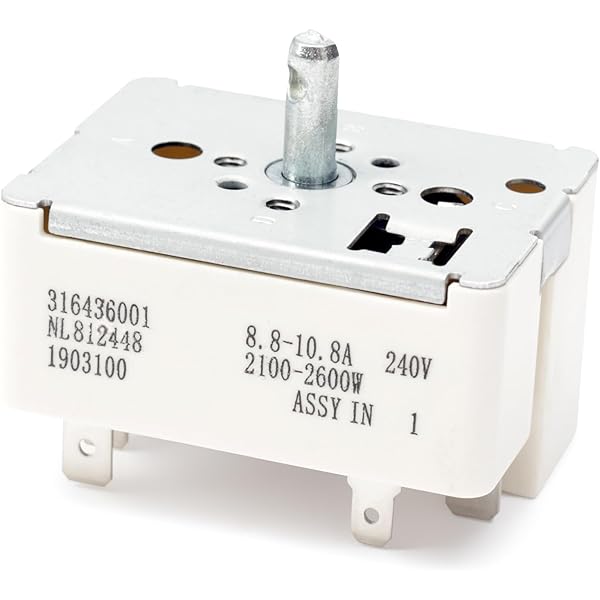 Amazon.com: New 316436001 Surface Burner Infinite Switch Fits 