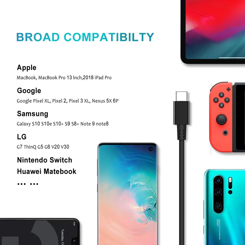 Charger Compatible with Lenovo Laptop Computer 65W 45W USB C Fast Power Adapter