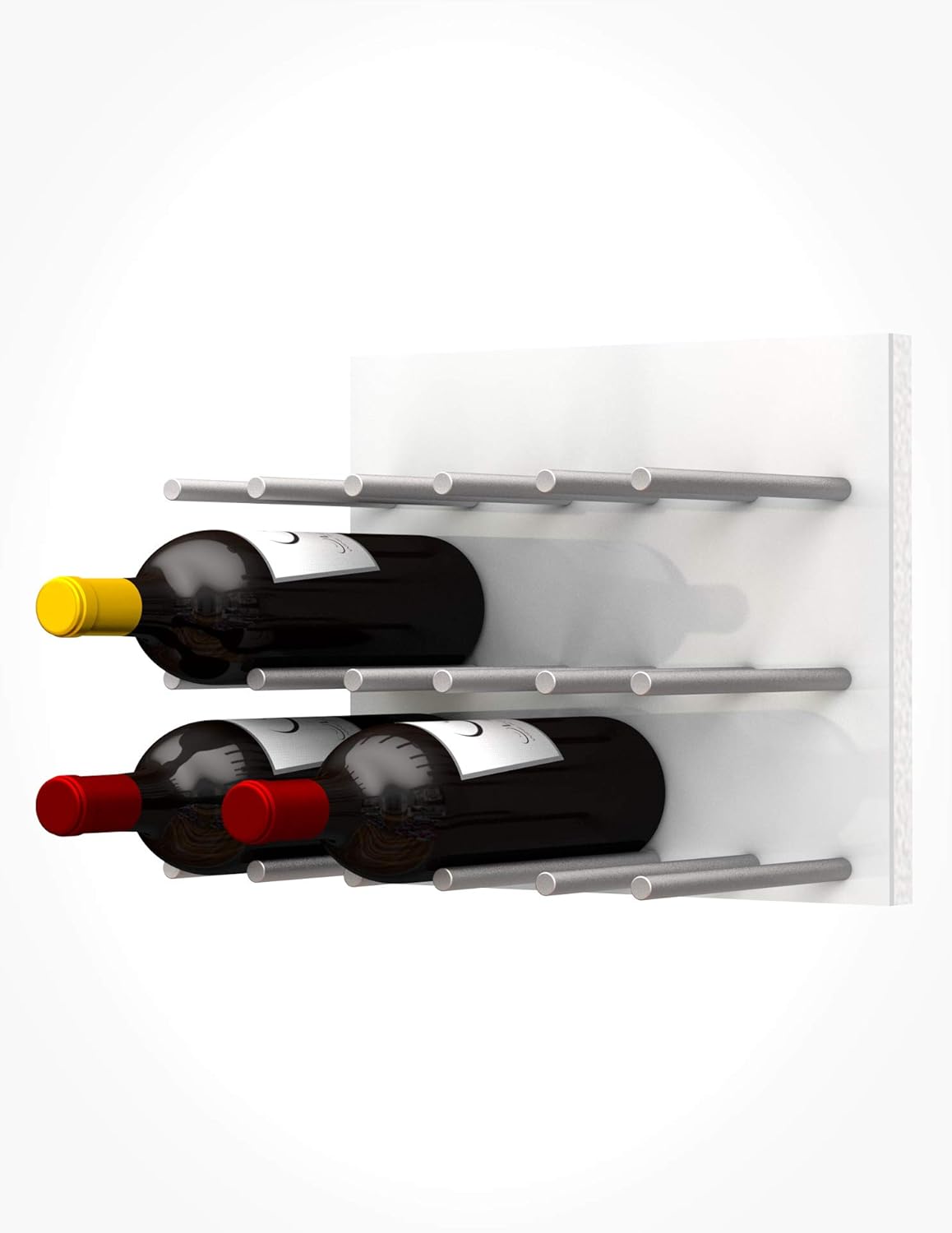 Wine Rack Straight Peg Fusion Panel in White Acrylic