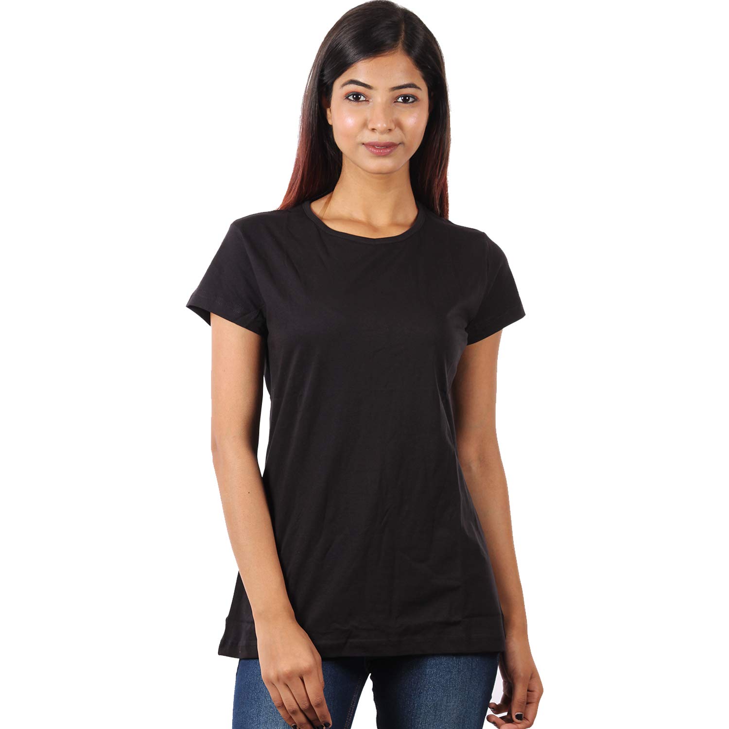 plain black tshirt women