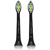Philips Sonicare DiamondClean replacement toothbrush heads, HX6062/94, Black 2 count