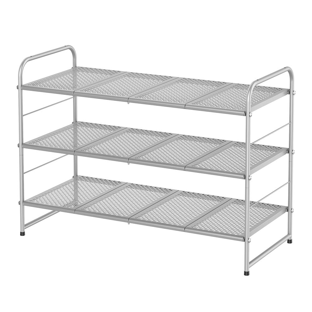 Best shoe rack metal white 3 shelves