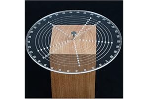 8" Round Center Finder Compass Drawing Maker, Wood Turning Lathe Tools Accessories Woodworking Circle Tool