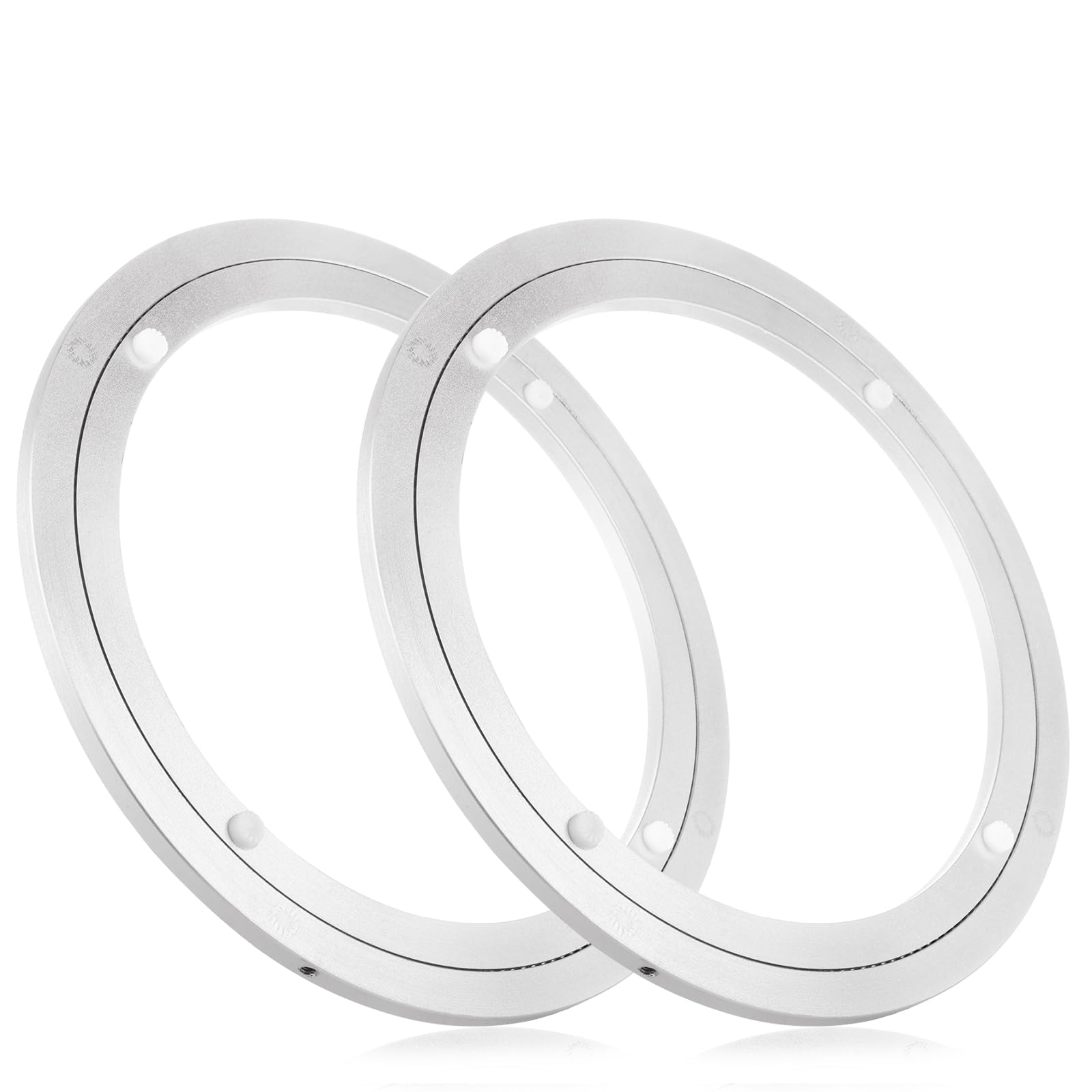 Photo 1 of Acrux7 2 Pack 10 Inch Lazy Susan Hardware, Aluminum Lazy Susan Bearing Swivel Plate, Metal Lazy Susan Base for Dining Table, Workbench