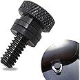 Jawmoy Pack of 1 Seat Screw, Motorcycle Modification Accessories, Knurled Fender Seat Bolt, Compatible with Harley Davidson (Black)