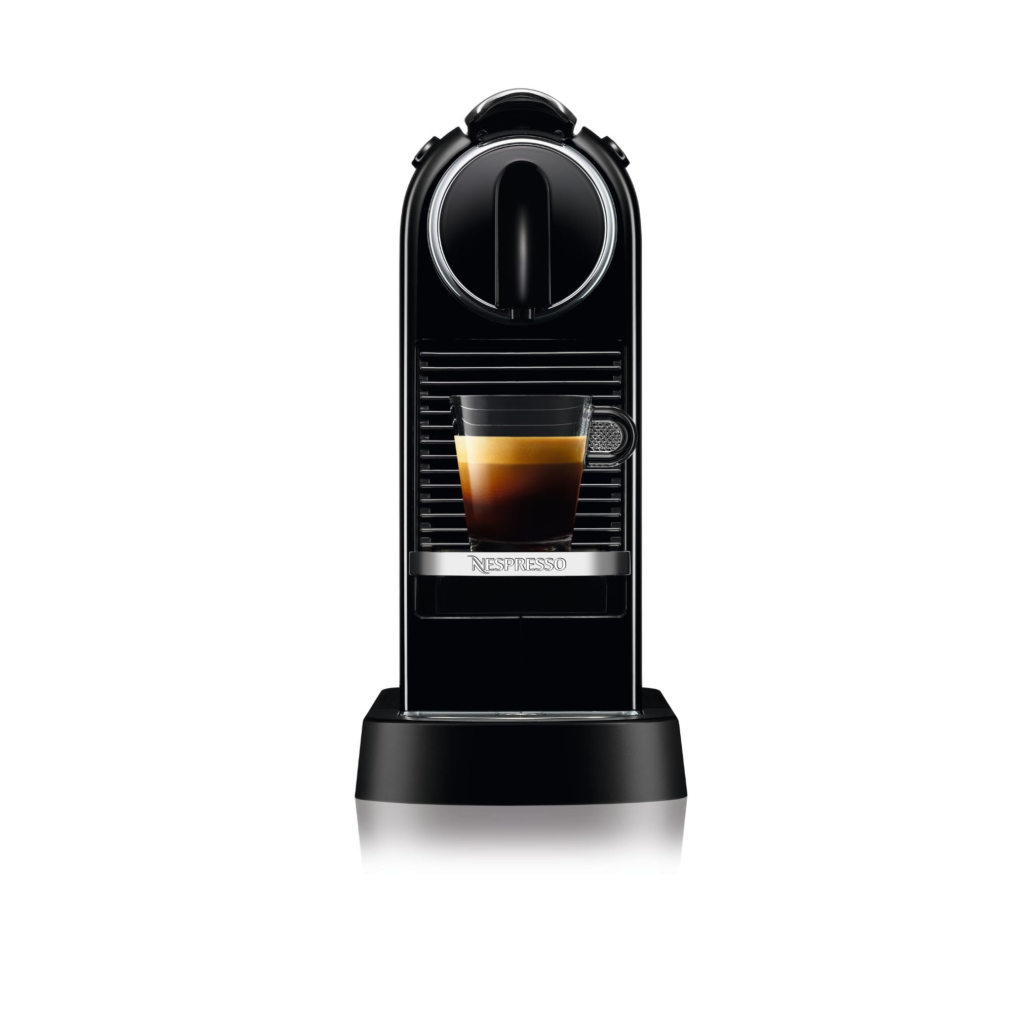 Nespresso Citiz Coffee Machine by De'Longhi for Original Coffee Pods, Italian Inspired Espresso, Quality Coffee, Starter Capsule Set Included, EN167.B, Black