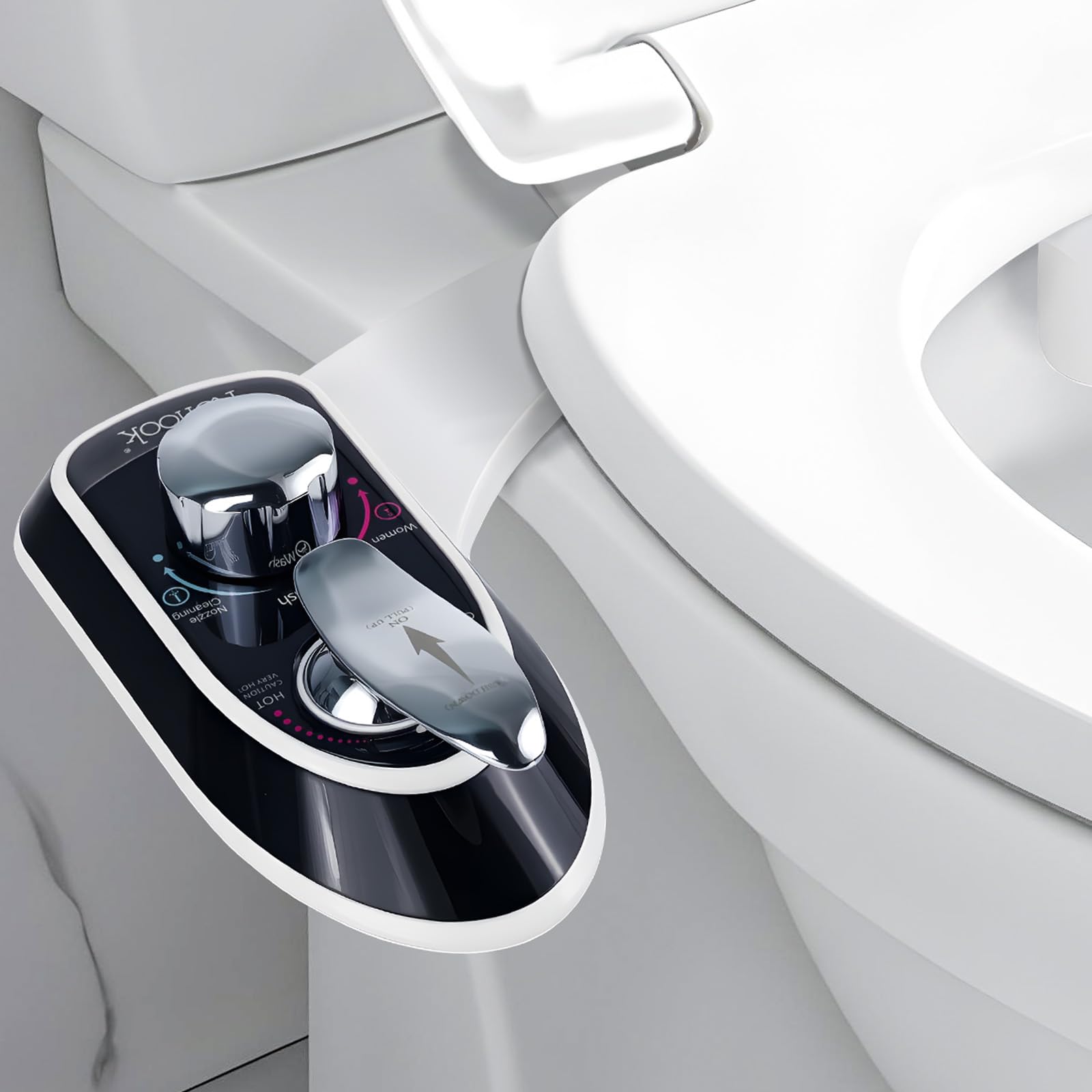Photo 1 of Toilet Attachment for Toilets Seat,Self-Cleaning Hot&Cold Water Bidet-Toilet Attachment for Hygiene,Non-Electric Bidets Sprayer, Adjustable Water Pressure with Bidet Hose for Feminine /Real Wash.