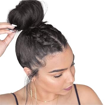 Amazon Com Straight Pre Plucked Human Hair Lace Wigs With Baby