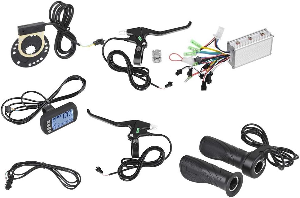 Wolfgo Motor Controller-24V/36V 250W/350W Brushless Motor Controller LCD Panel Kit for E-bike Electric Bike Scooter