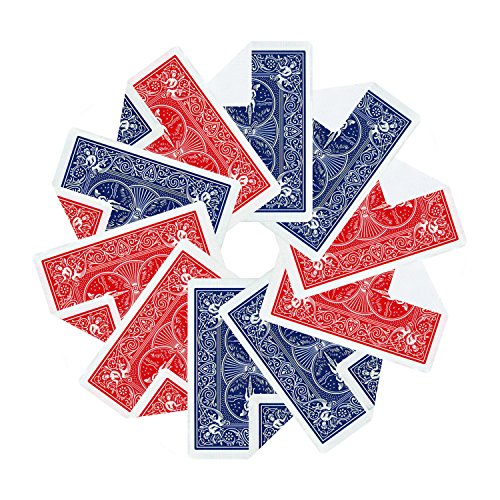 Magic Tricks Gaff Cards, Assorted Invisible Bicycle Standard Playing Cards - 10pcs