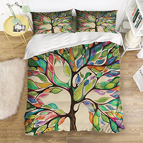 Amazon Com Bedding Sets 4 Piece Tree Of Life Reversible Comforter