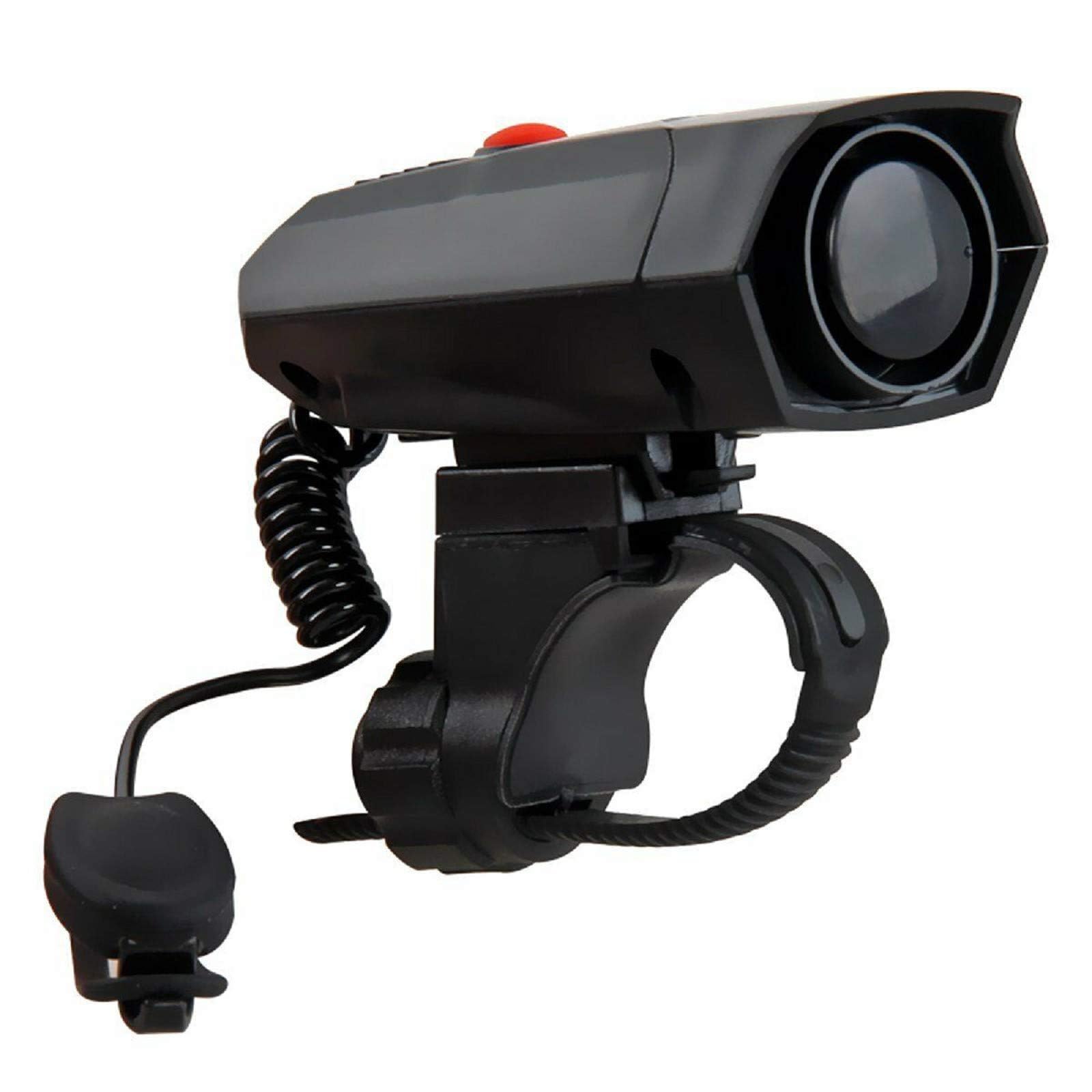 DEWIN Bike Horn Loud, Electric Bicycle Cycling Bell, IP4 Waterproof, 110db, Black, Plastic, Bar Mount